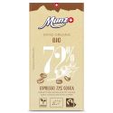 Chocolat noir au café - Expresso, 72% Cacao, au lait Suisse, Bio & équitable - 100gr - Munz