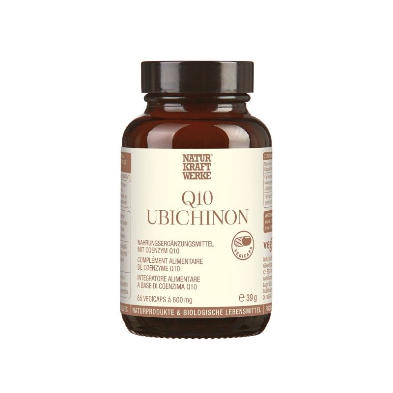 Q10 Ubichinon - 65 Vegicaps à 600 mg - NaturKraftWerke