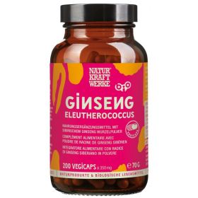 Ginseng siberiano BIO - 200 Vegicaps da 350 mg - NaturKraftWerke