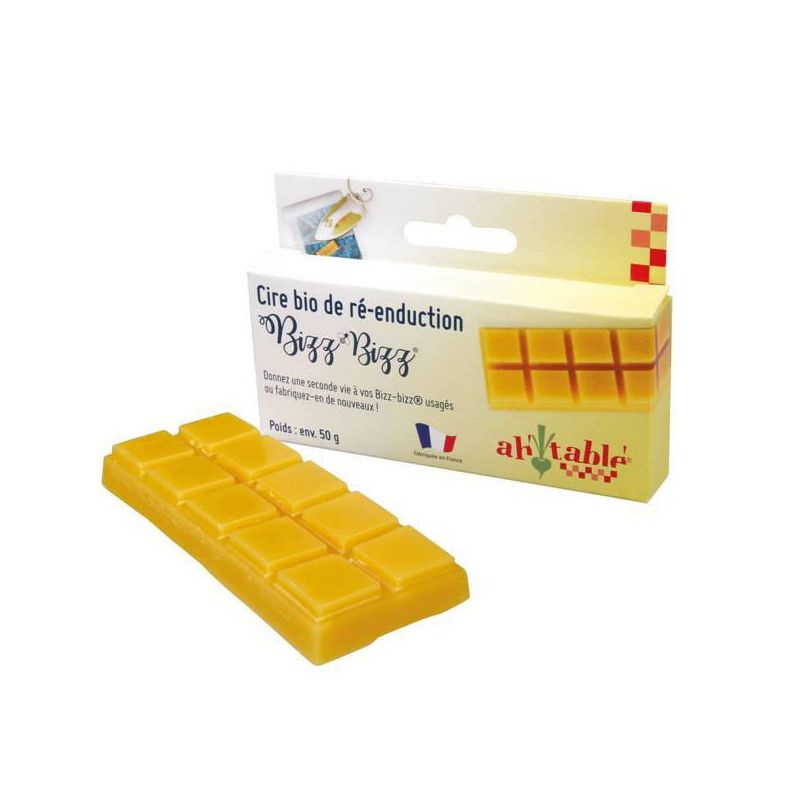 Cera bio di ri-spalmatura per involucri riutilizzabili Bizz-Bizz - 50g - Ah! Table