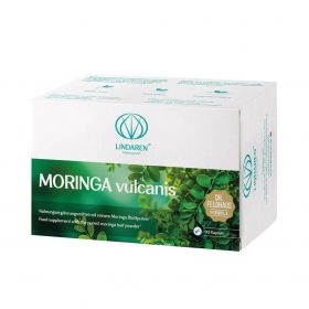 Moringa Vulcanis BIO Lindaren - 90 capsule vegetali - integratore alimentare, polvere di moringa biologica