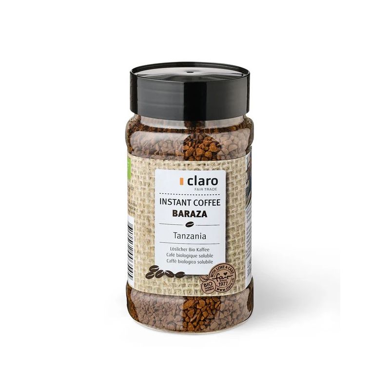 Baraza Bio-Löslichkaffee, gefriergetrockneter Instantkaffee - 100 g - Claro