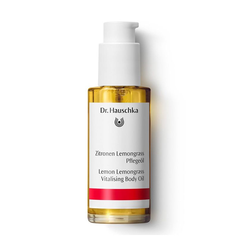 Dr. Hauschka Olio Corpo Limone Citronella - 75 ml - rassodante, vegan, certificato NATRUE, tutti i tipi di pelle