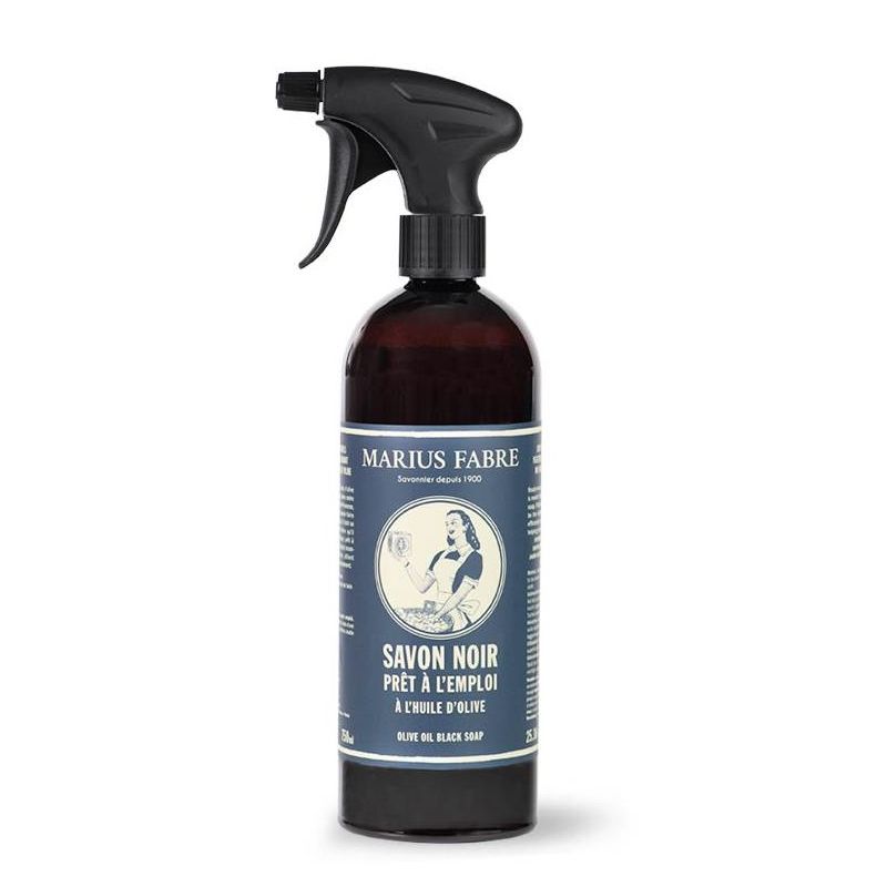 Schwarze Seife Spray Multi-Oberflächen Marius Fabre - 750 ml - Ecocert-zertifiziert, Flasche 100 % rPET