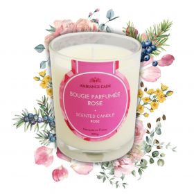 Candela ad olio Cade, Profumo Rosa - 400g, circa 45h - Ambiance Cade