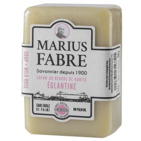 Sapone al burro di karité, profumato alla Rosa Canina, senza olio di palma - 250 g - Marius Fabre