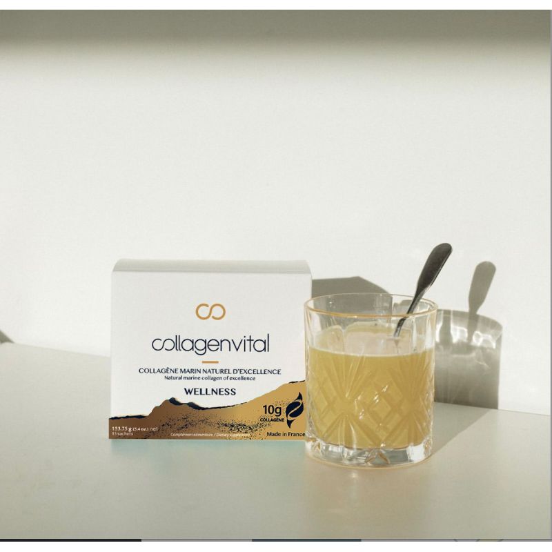 Collagen Vital Wellness - Collagène marin pur à forte concentration - 15 Sachets, 157,95g - Vita