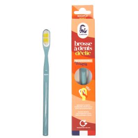 Spazzolino da denti ricaricabile in bioplastica, made in France - Blu - Lamazuna