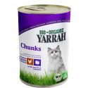 Bouchées pour chat au poulet et à la dinde en boîte - 405g - Yarrah Bio