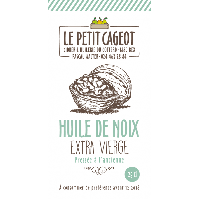 Olio tradizionale Noci - da 2,5dl a 5dl - Le Petit Cageot