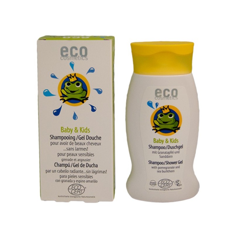 Shampooing & Gel Douche bébé + enfants - Eco Cosmetics - 200ml