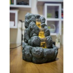 Fontaine à eau - Nature "Rocky" (avec éclairgae LED) - Zen'Light