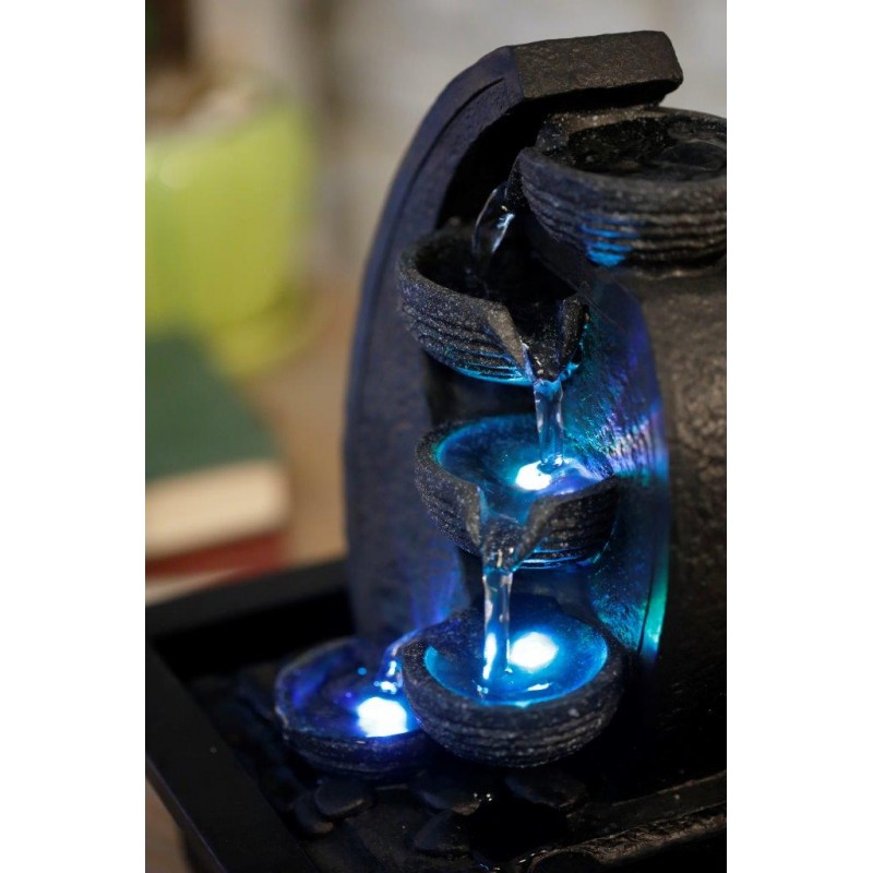 Fontaine à eau - "Cascade" (avec éclairage LED) - Zen'Light