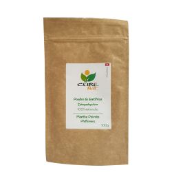 Dentifrice naturel en poudre - Menthe poivrée - Recharge de 100g - Curenat
