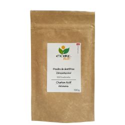 Aufhellendes Zahnpastapulver mit Aktivkohle - Nachfüller 100g - Curenat
