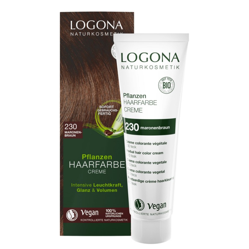 Pflanzen-Haarfarbe Color Creme 230 - Maronenbraun - 150ml - Logona