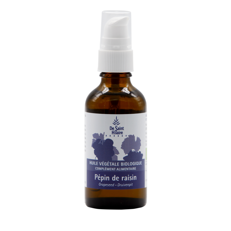 Olio vegetale (biologico) di Seme d'uva - 50ml - De Saint Hilaire
