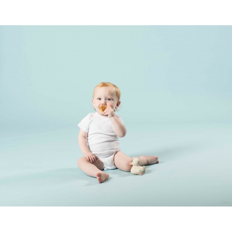 Tétines (lolettes) hygièniqes pour bébés 100% caoutchouc naturel - "Star & moon pacifier" Orthodontique, 0 à 3 mois - Hevea