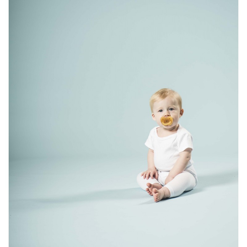 Tétines (lolettes) hygièniqes pour bébés 100% caoutchouc naturel - "Crown pacifier" Arrondie, 0 à 3 mois - Hevea