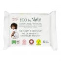 Lingettes sans parfum pour bébés, jetables aux toilettes, 100% biodégradables - 42 pcs - ECO by Naty