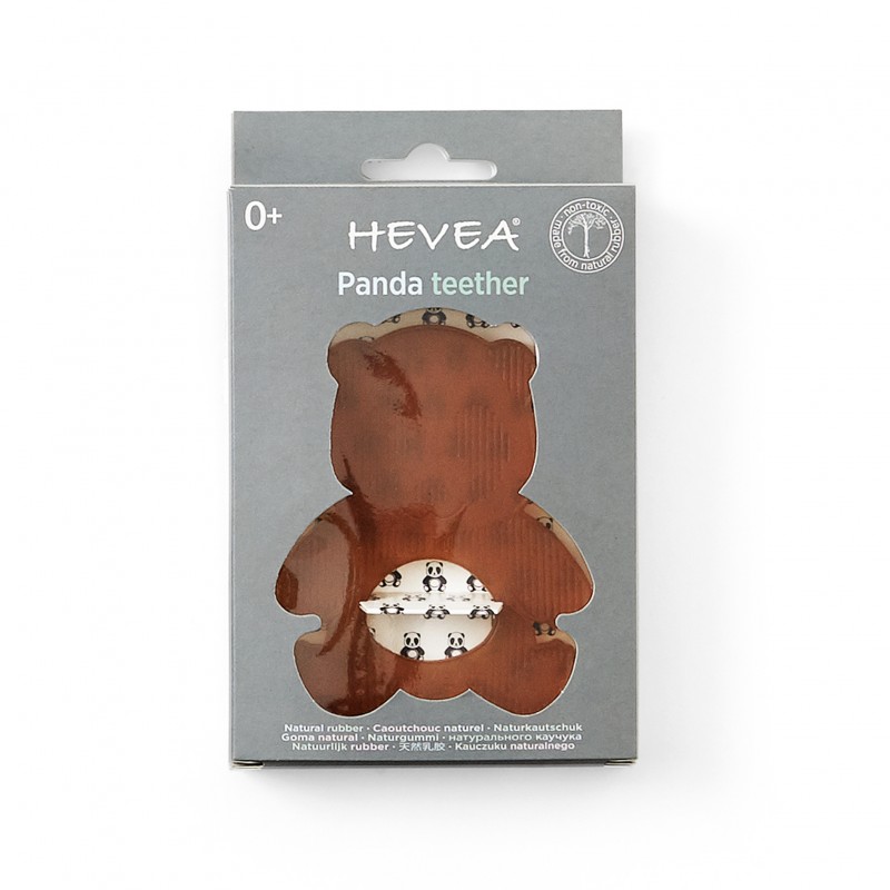 Jouet apaisant pour les dents et gencives, en caoutchouc naturel, Panda - Hevea