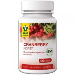 Capsules Cranberry Forte BIO (Canneberges) - 90 capsules de 440mg (39,6g) - Raab Vitalfood