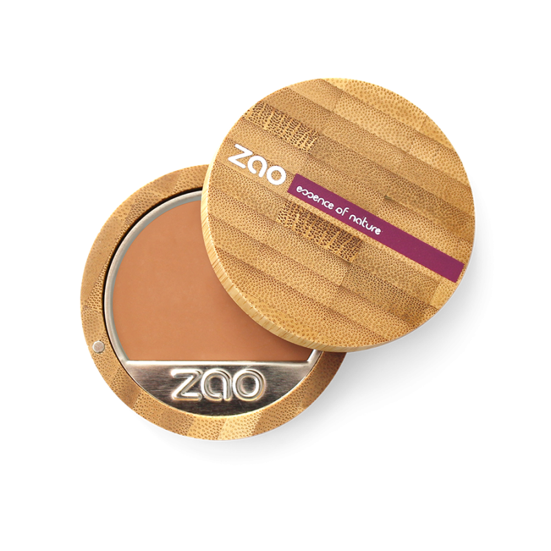Fond de teint compact - Compact Foundation - N°734, Capuccino - 7,5g - Zao Make-up
