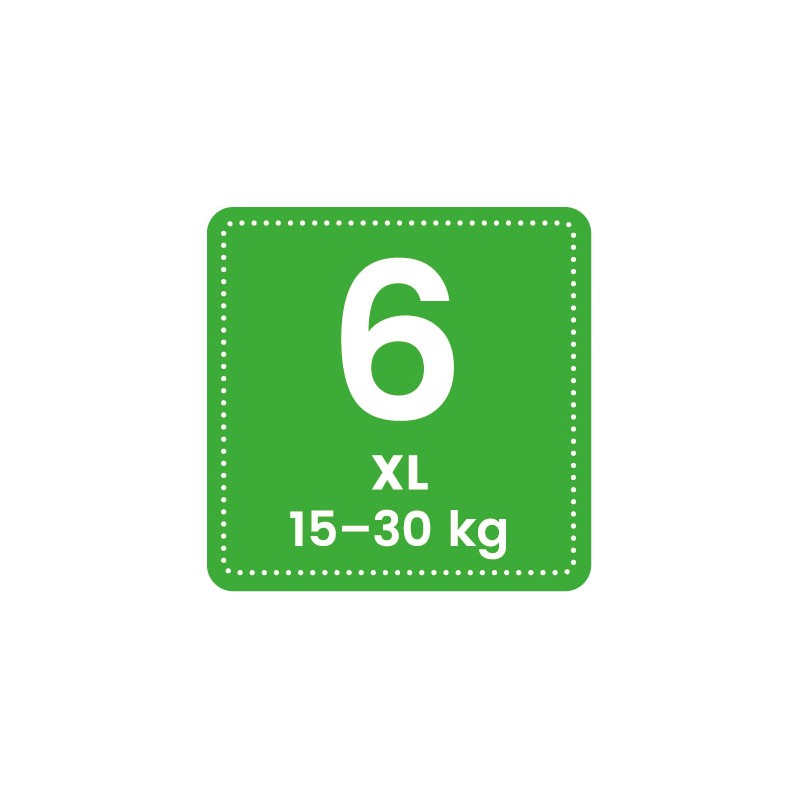 Couches-culottes pour bébé Suisses & Écologiques - Taille 6, XL (15-30kg) - 2x cartons de 32 pces - Pingo