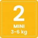 Couches-culottes pour bébé Suisses & Écologiques - Taille 2, Mini (3-6kg) - 2x cartons de 42pces - Pingo