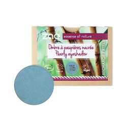 Nachfüller Perlmutt-schimmender Lidschatten (Blau Ente) - Zao Make-Up