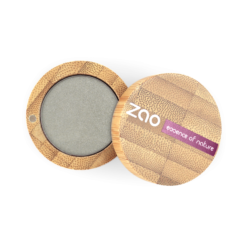 Perlmutt-schimmender Lidschatten (Grey Green) - Zao Make-Up