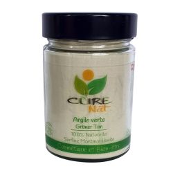 Argile Verte (Montmorillonite) BIO - 200g (verre) ou 400g (recharge) - Curenat