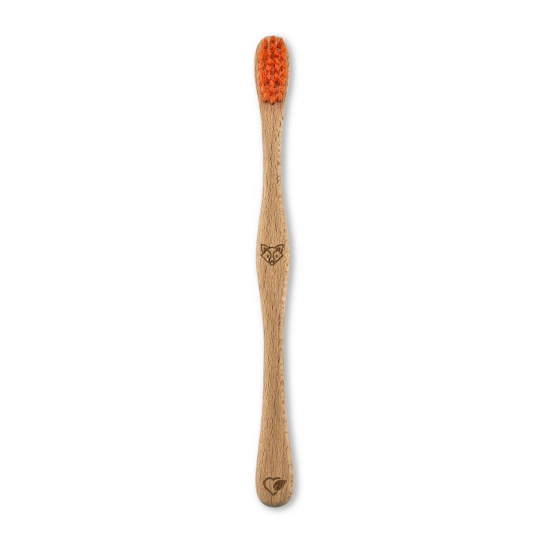 Spazzolino da denti in legno di faggio svizzero, "Conifera" Medium-Soft - 1 pezzo - Liebwerk