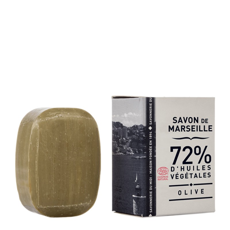 Véritable Savon de Marseille BIO, Olive, 72% - Petit galet de 50g - La Corvette (Marseille)