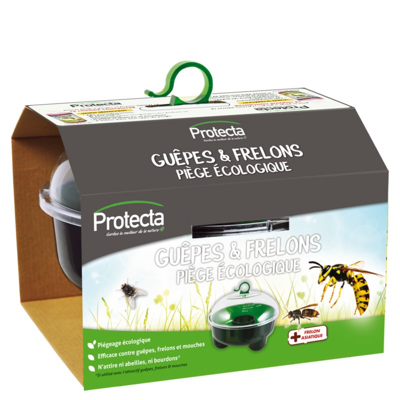 Trappola ecologica bicolore per vespe e calabroni - 2,4 L - Protecta