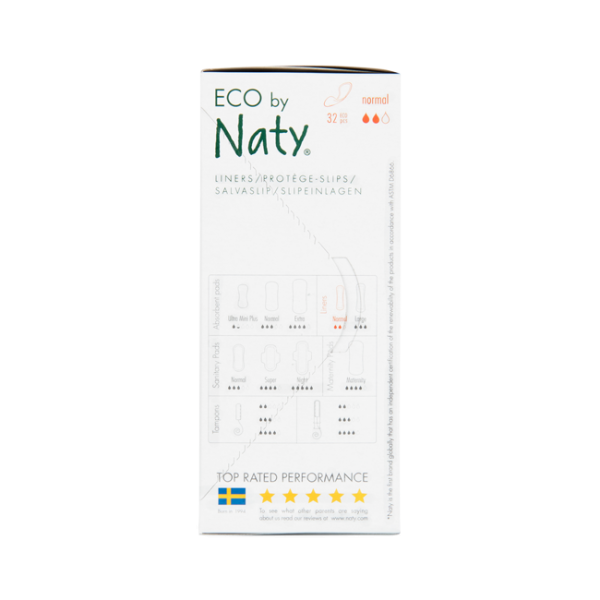 Slipeinlage Normal - 32 Stück - Naty