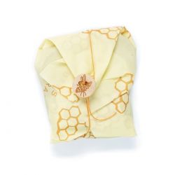 Emballage naturel pour aliment, en coton bio et cire d'abeille - Taille Sandwich (35.5 x 63cm) - Bee's Wrap