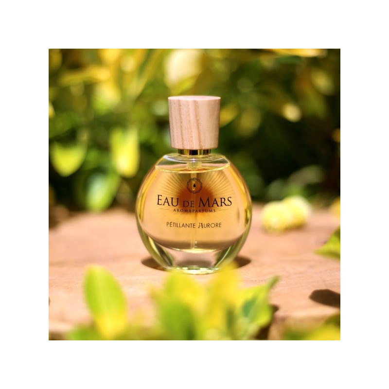 Eau de parfum, "Pétillante Aurore" mit Quellwasser und ätherischen Ölen, Veganer und 98% natürlich - 30ml - Aimée de Mars