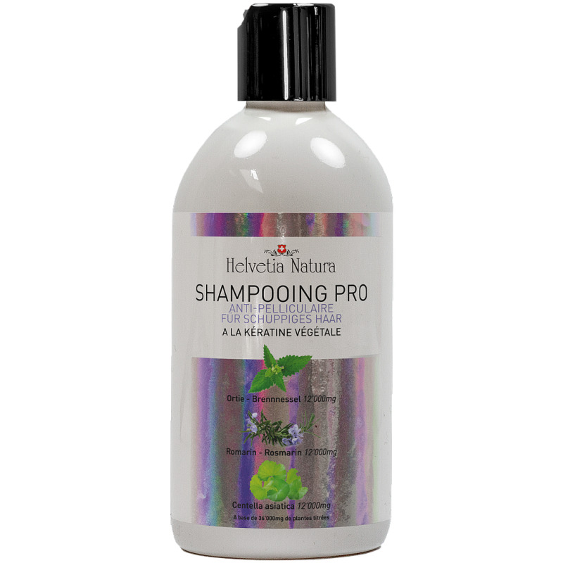 Shampooing Pro à la Kréatine végétale - Anti-pelliculaire - 500ml - Helvetia Natura