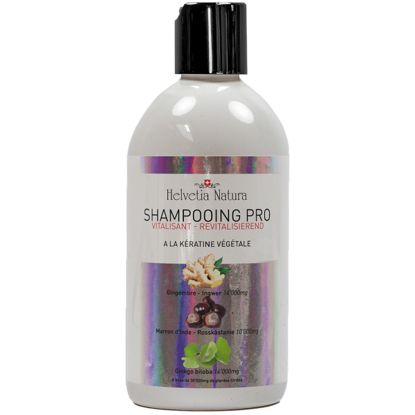 Pro Shampoo con creatina vegetale - Vitalizzante - 500ml - Helvetia Natura