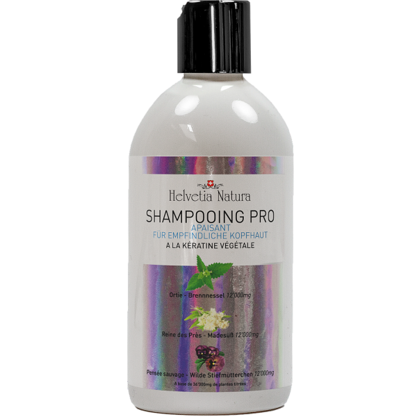 Pro Shampoo mit pflanzlichem Kreatin - Trockenes Haar + Intensive Ernährung - 500ml - Helvetia Natura