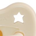 Ciucci per bambini 100% gomma naturale - "Milky White" arrotondato, da 3 a 36 mesi - Hevea