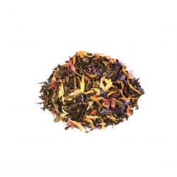 Tisane, Lumière du matin BIO ( Thé vert sencha, mangue, rose, bleuet, souci) - 100g - Mon Instant CacaoThé