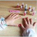 Vernis à ongles pelable pour enfants à base d'eau - Golden Sunlight, rouge avec paillettes - 9ml - SuncoatGirl