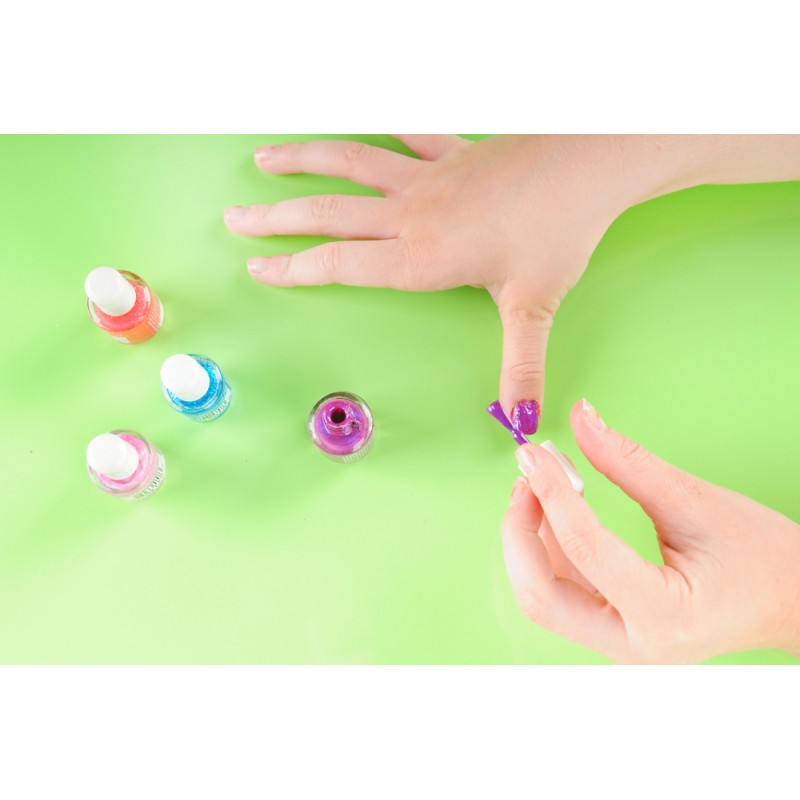 Set di Smalto per unghie pelabile a base d'acqua per bambini - Mini Mani (12 Free + Vegan) - 6x2ml - SuncoatGirl