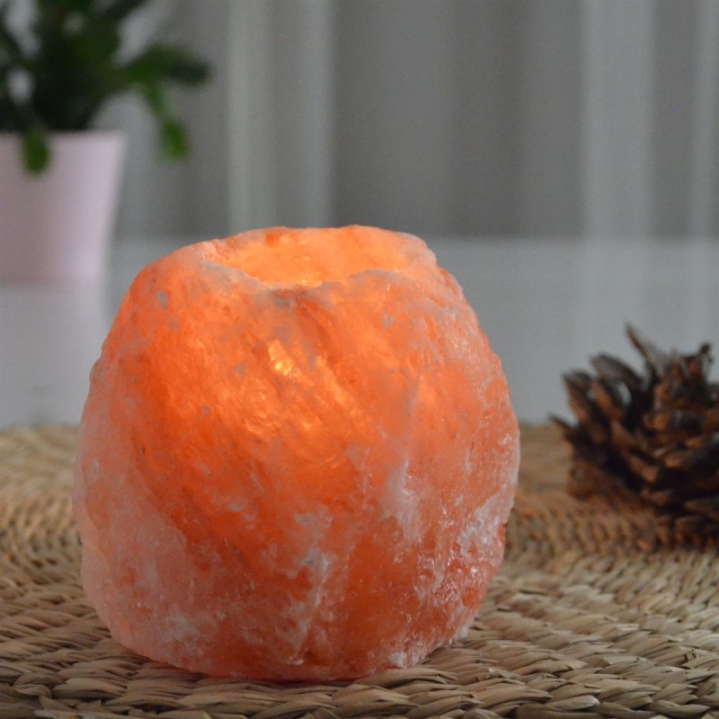 Himalaya-Salzkristall-Kerzenhalter, 500g - ZEN'Arôme