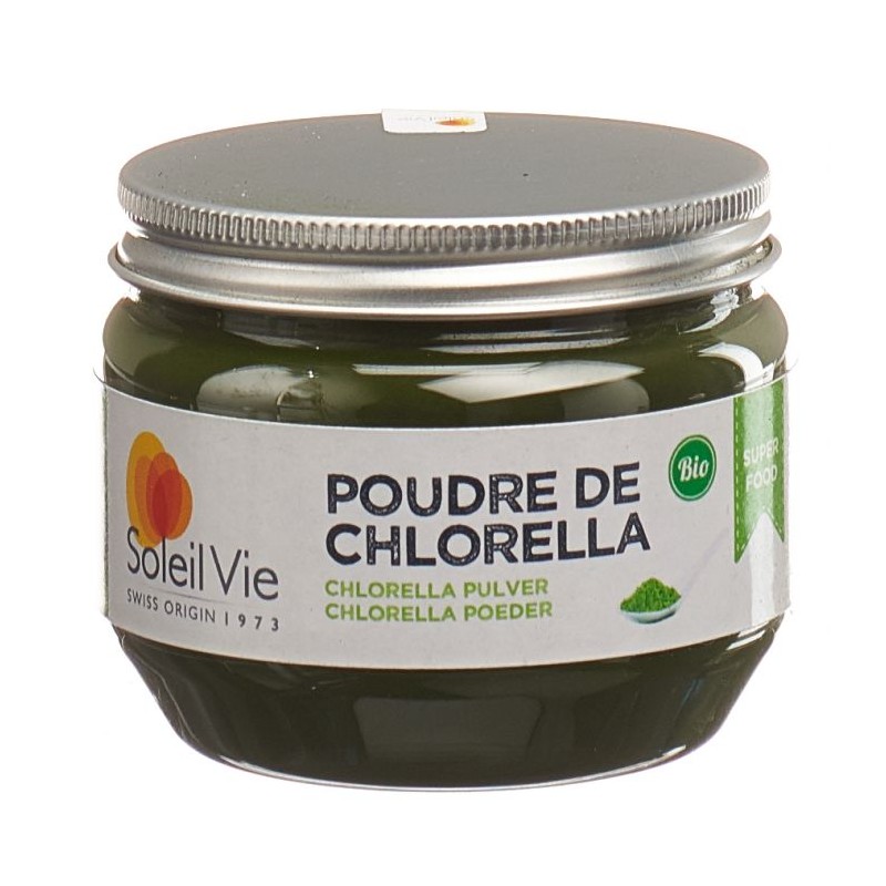 Poudre de Chlorella Bio, L'algue qui soutient l'organisme - 120g - Soleil Vie