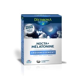 Nocta + Mélatonine, pour les difficulté d'endormissement - 40 comprimés - Dietaroma