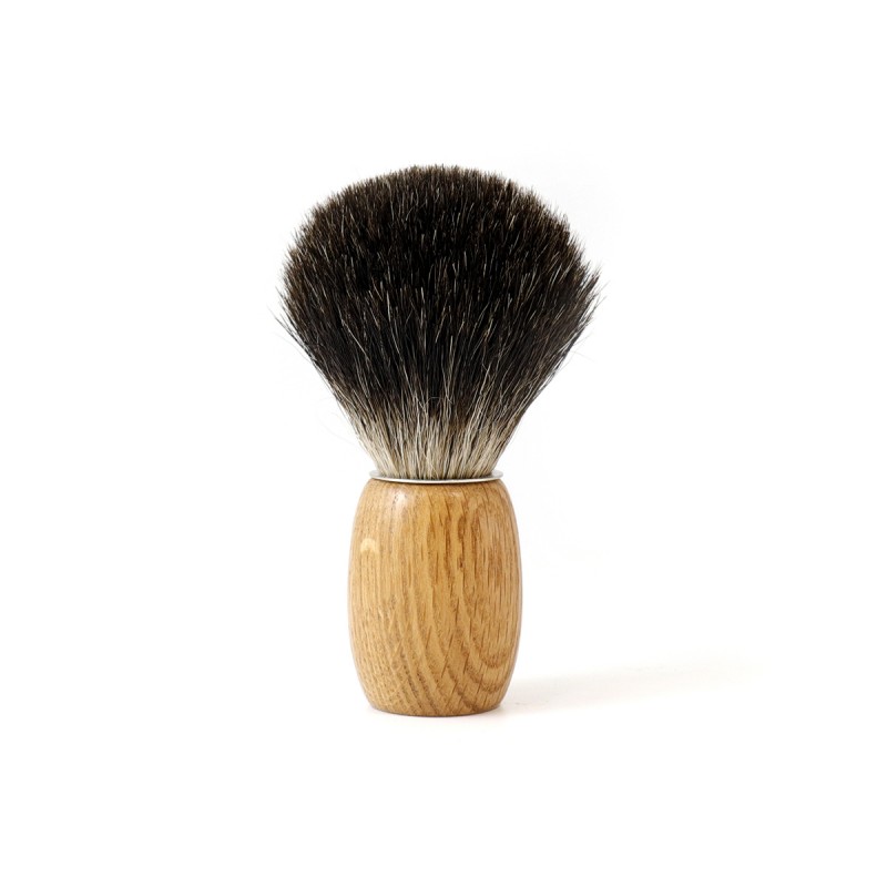 Blaireau de rasage en Chêne "GB" avec poil de blaireau véritable - Gentleman  Barbier
